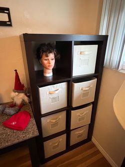IKEA wood shelves