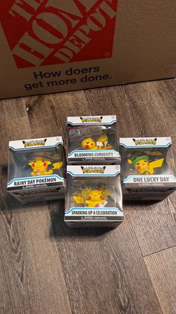 A Day With Pikachu Funko Figure Set of 4