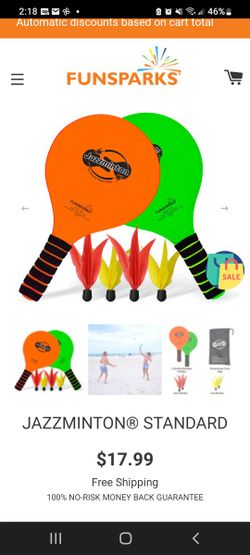 Jazzminton Paddle 2-Player Set