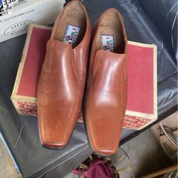 Zapato De Vestir Piel # 7.5 Nuevos