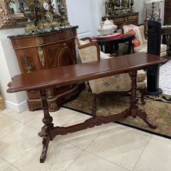 Beautiful Late 19th. Century Victorian Antique Mahogany Console Table🌷