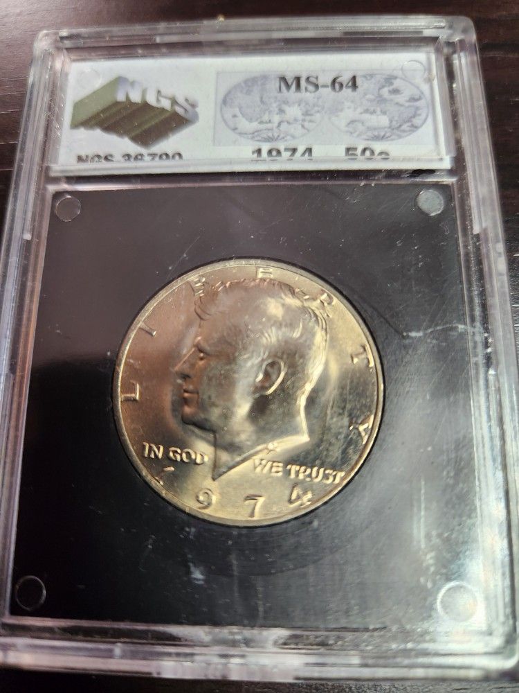 1974 Kennedy Half Dollar NGS 64 Brilliant Uncirculated BU