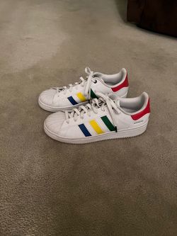 Adidas Superstar White Multicolor Sneakers Men’s Size 10