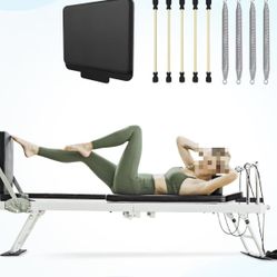 ❤️ Pilates Reformer, PAETA Foldable Reformer Pilates Machine for Home Use, with Dual Resistance- Springs and Cords, Pilates Equipment for Home Workout