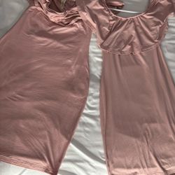 Two Pink Dresses