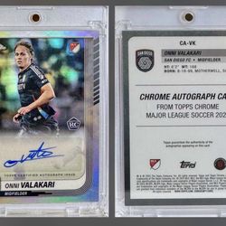 2025 Topps Chrome MLS - Onni Valakari - Chrome Autographs / San Diego FC