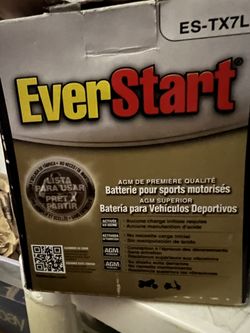 power sports battery ES-TX7L Ever Start Its New In Box New New