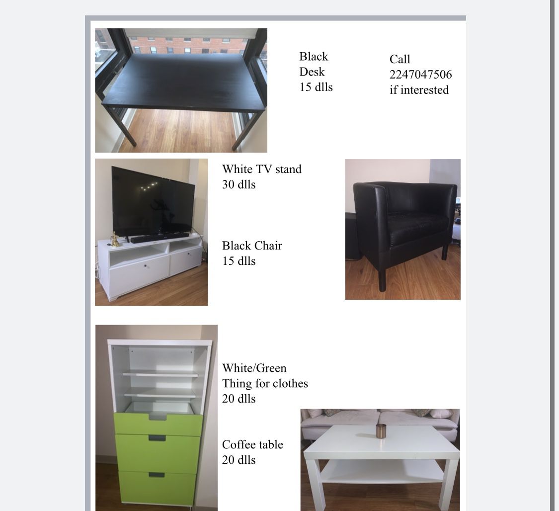 Furniture to sell