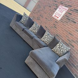 awesome, Nice Gray Sectional Couch