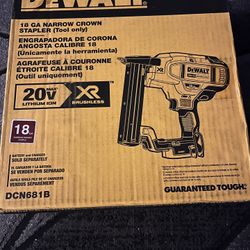 DEWALT DCN681B 18GA NARROW CROWN STAPLES TOOL ONLY