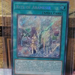 Yugioh Rite of Aramesir Battle Of Legends Monstrous Revenge Secret Rare 1st ED