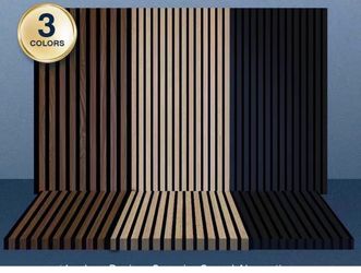 Slat acoustic wall panels