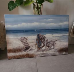 Coastal Canvas (36 x 24 inches) *NEW with Tag
