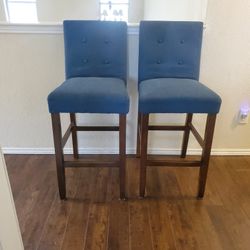 Blue Counter Barstools  24in  $45each