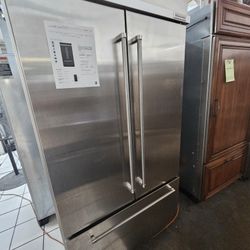 42" KITCHENAID BUILT IN FRENCH DOOR STAINLESS STEEL REFRIGERATOR 