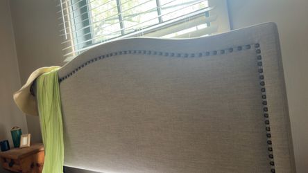 Upholstered Headboard with Nailhead Trim
