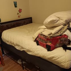 TemperPedic Full Size Bed, Frame And Foam Pillowtop