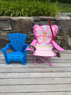 FREE - Trio of Outdoor Toys - 2 Chairs and a Broom