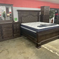 Brand New King Rustic Bedroom Group Available Now!! 