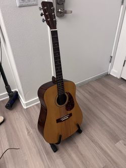 Guitar with stand
