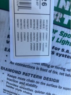 Snow chains for different vehicles