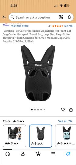 Pet carrier backpack