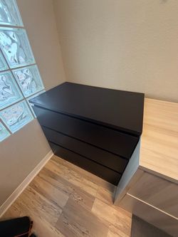 Black 3-Drawer Dresser Ikea