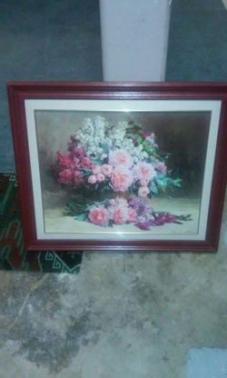 Rose picture frame