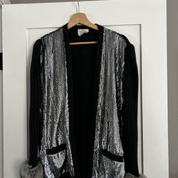 Vintage Valentino Cashmere, Mink And Sequin Women’s Sweater