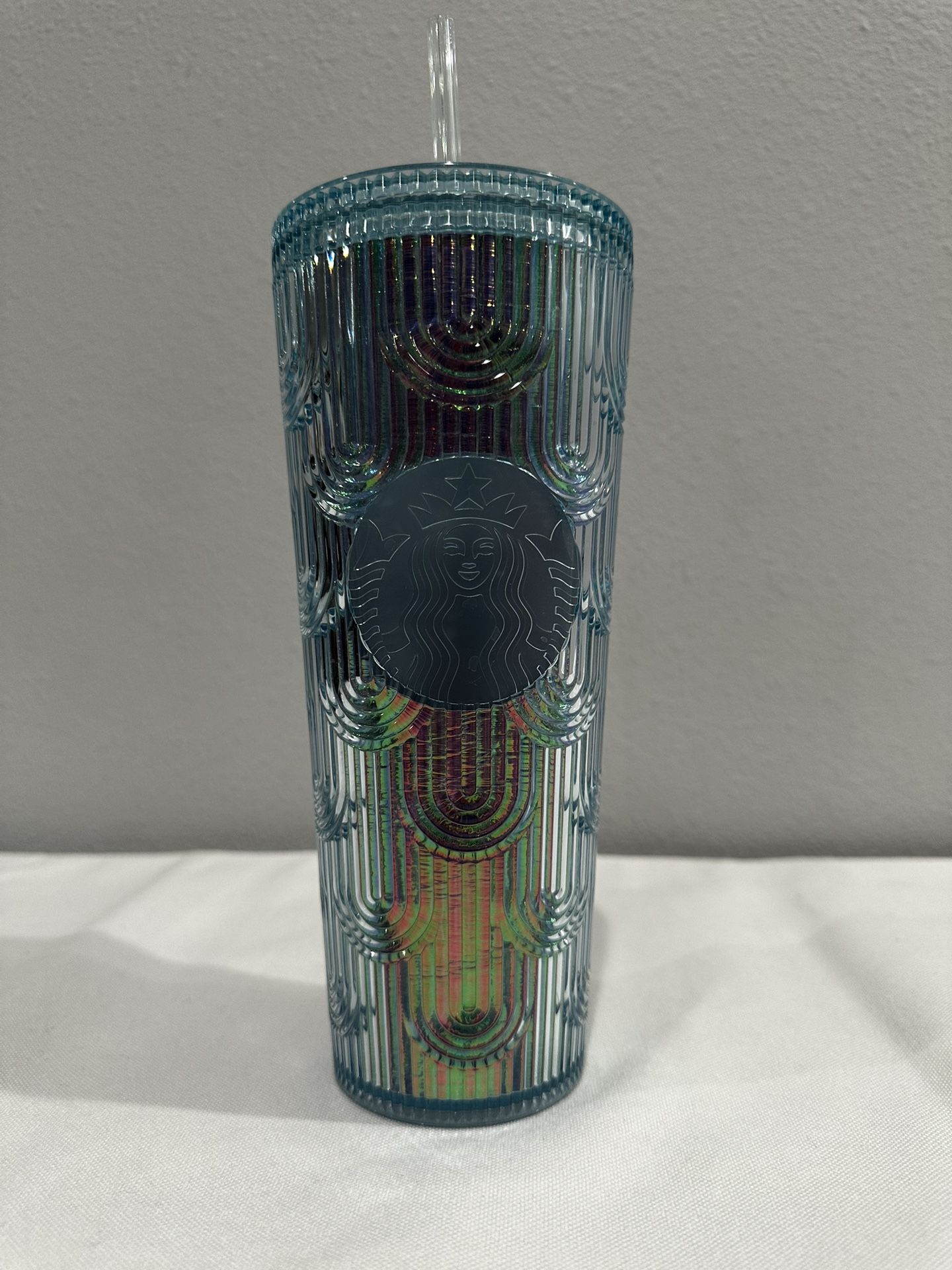 Starbucks 2022 Mermaid Scales Tail Iridescent Tumbler