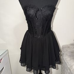 Brand New Windsor Black Strapless Dress Size Small