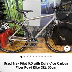 Used Trek Pilot 5.0 with Dura -Ace Carbon Fiber Road Bike Di2, 50cm