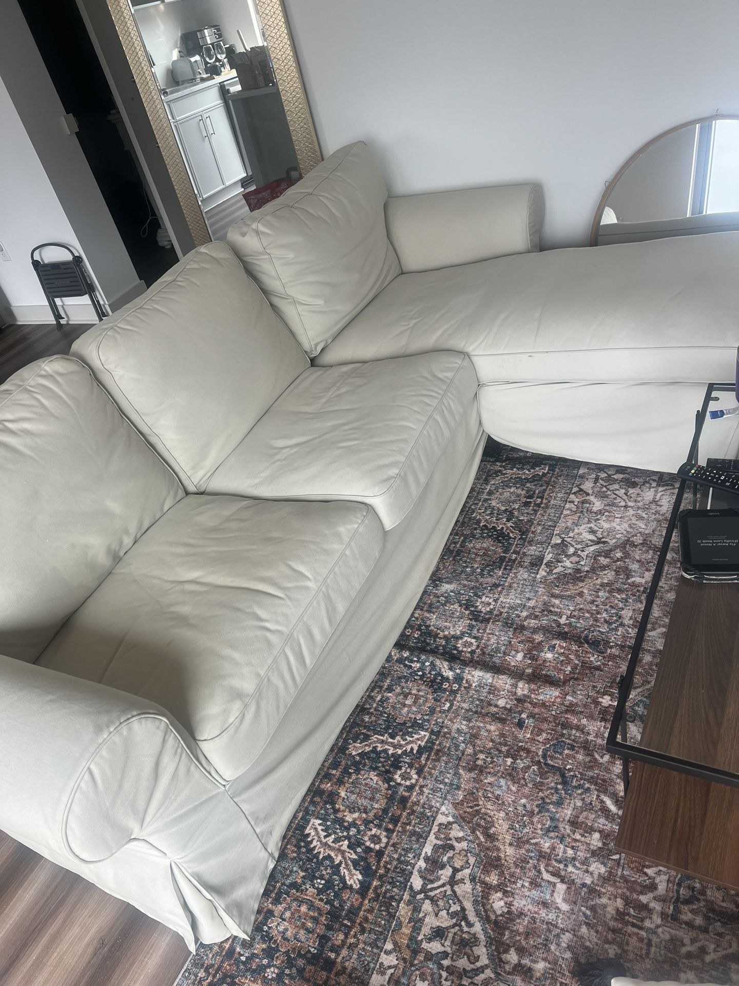 Used Beige Sofa With Chaise