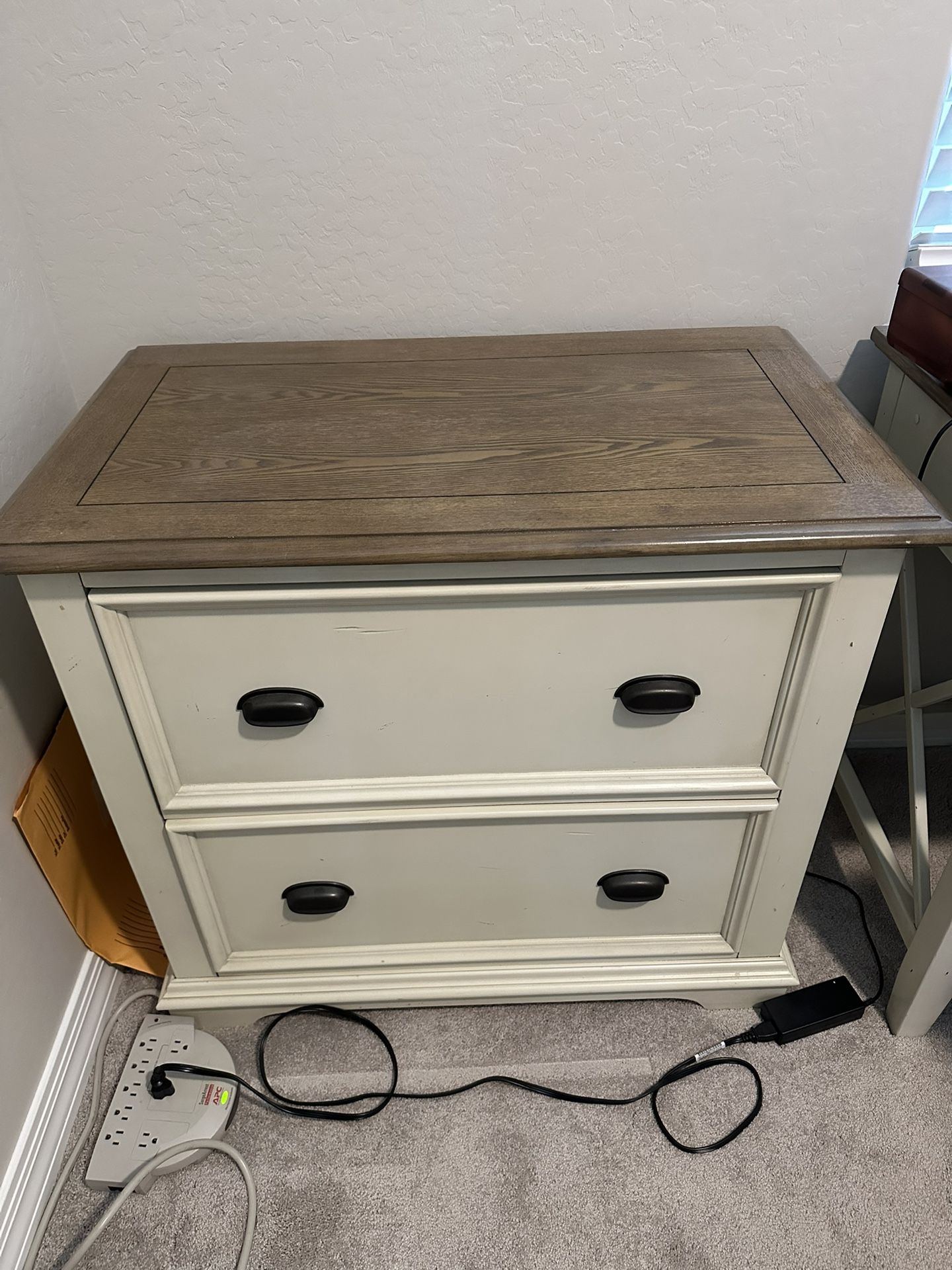 Desk And File Cabinet