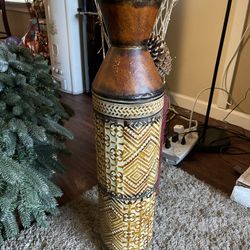 Metal type flower jar