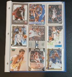 Binder of 27 NBA Basketball cards.   $10 for everything together