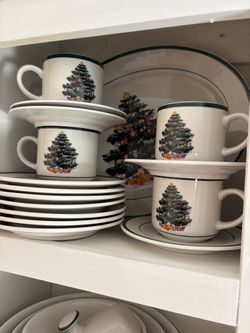 Vintage ceramic Christmas Dishes