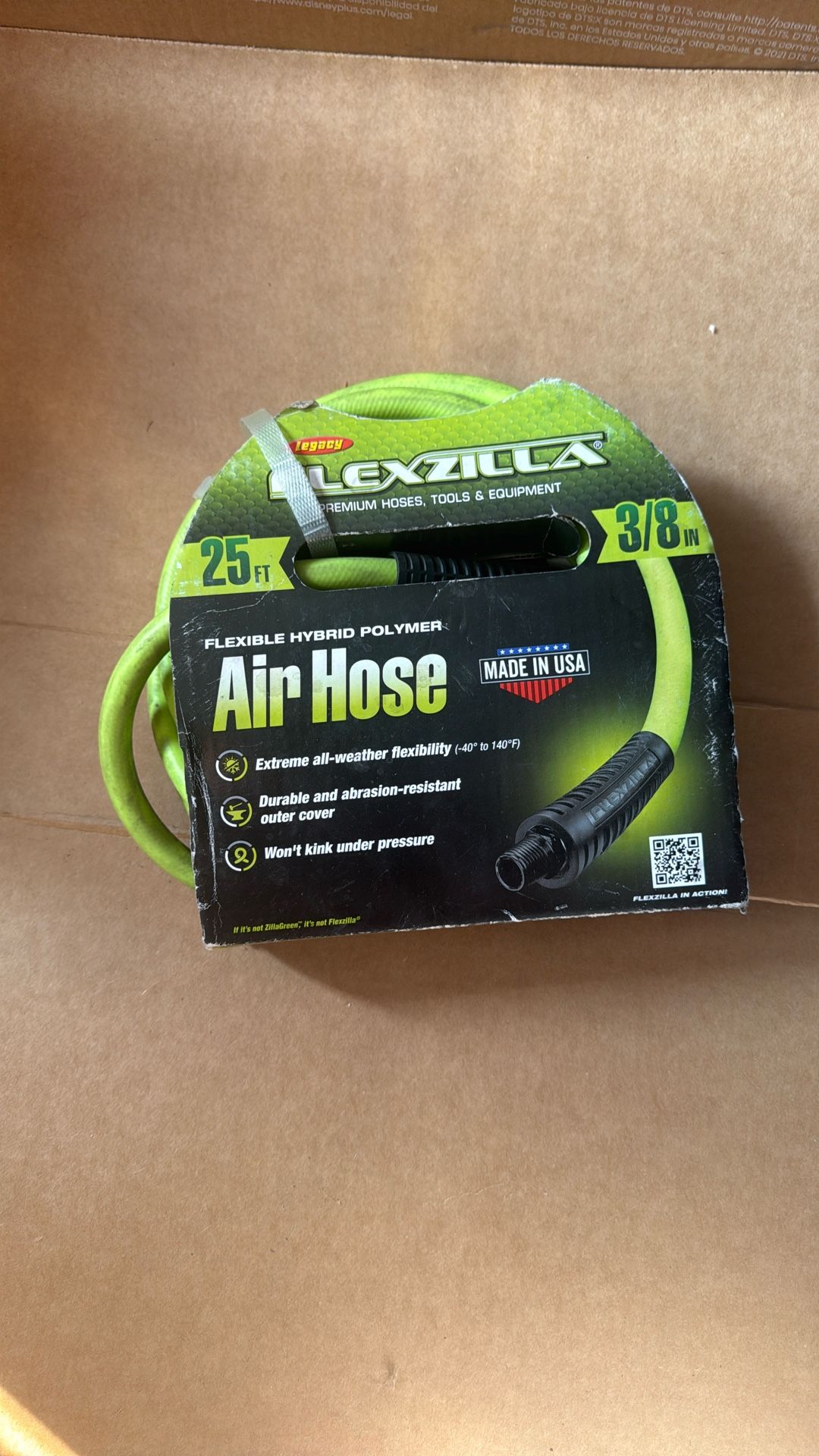 flexzilla air hose 3/8 in. x 25 ft