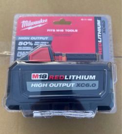 Milwaukee new 6ah battery high output