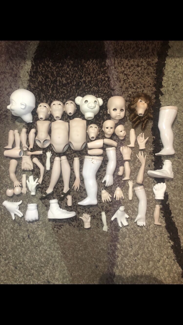 Ceramic doll, shakers, ornaments and ceramic paint (will ship with care)