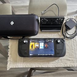 Steam Deck 64gb (comes with 256gb SSD, Case, Charger, Dock.) 