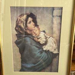 Mary & Jesus Framed Art