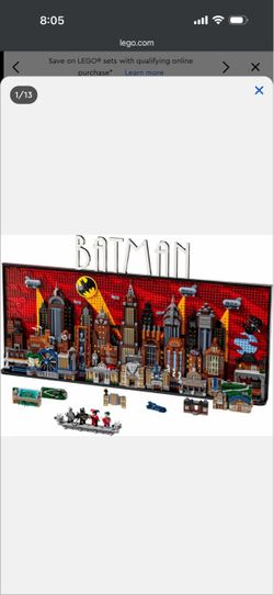 Batman: The Animated Series Gotham City lego 76271. New In Box batman lego art