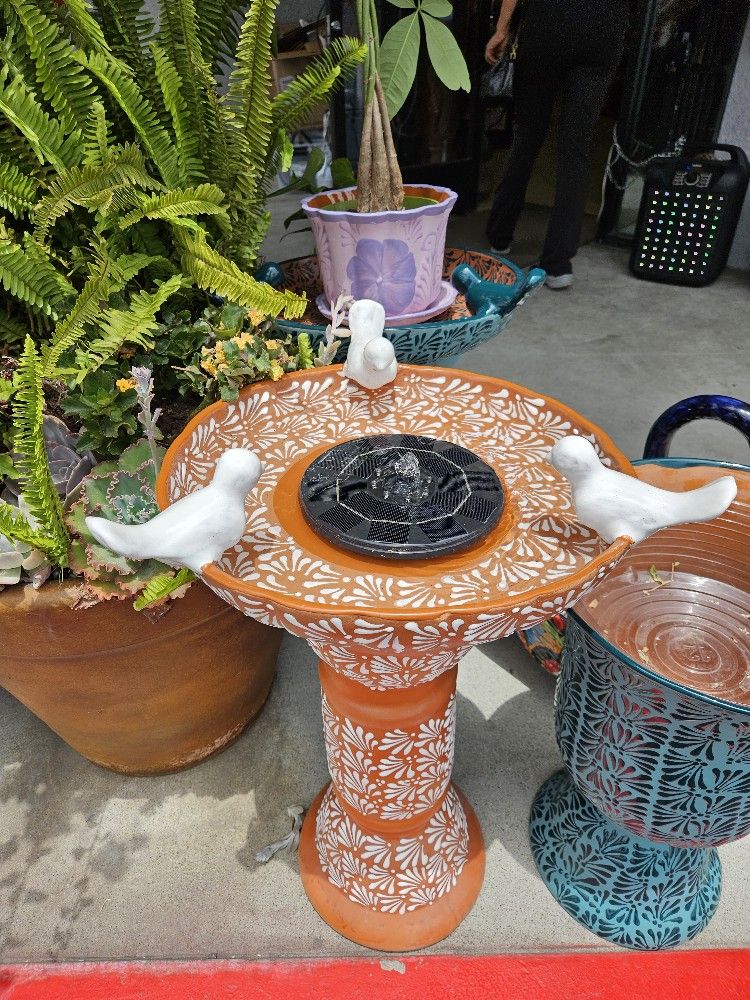 💥⛲️Talavera Birdbath 💥 Fountain ⛲️ Etsy Casamxartesanalstore
