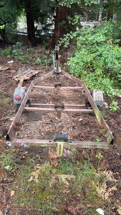 Old boat trailer