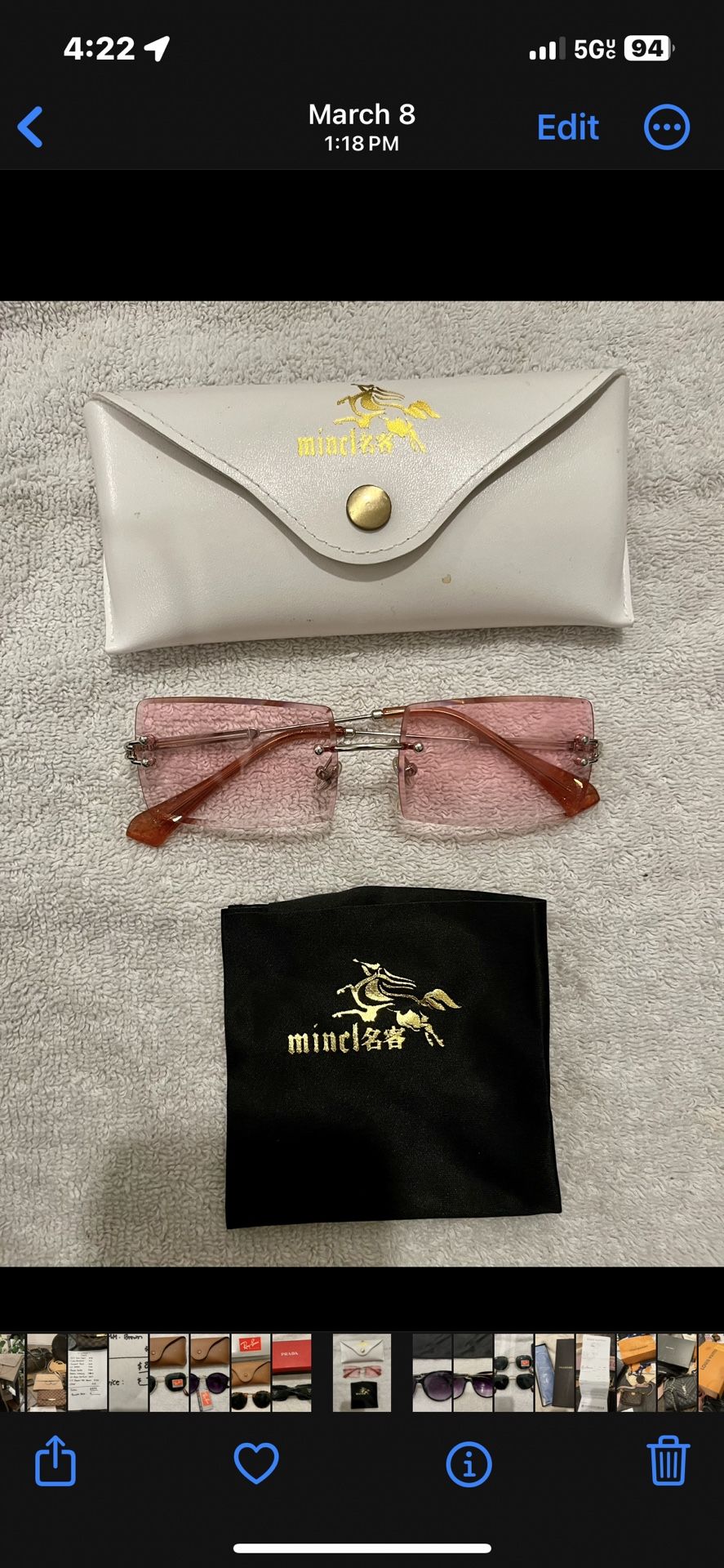 Pink Square Glasses