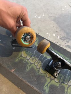 Skateboard and trunks