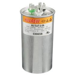 Dual Run Capacitor 60 + 5 370/440 vac Central AC - Air Conditioner Dual Run Cap