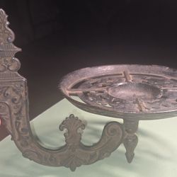 ANTIQUE CAST IRON PLANT OR LAMP HOLDER