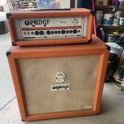 Orange amp and cab